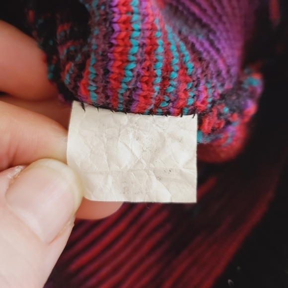 BA02 * Carriage Court Strawberry Sweater Red Purple Size Unknown Vintage 80s - Picture 5 of 8